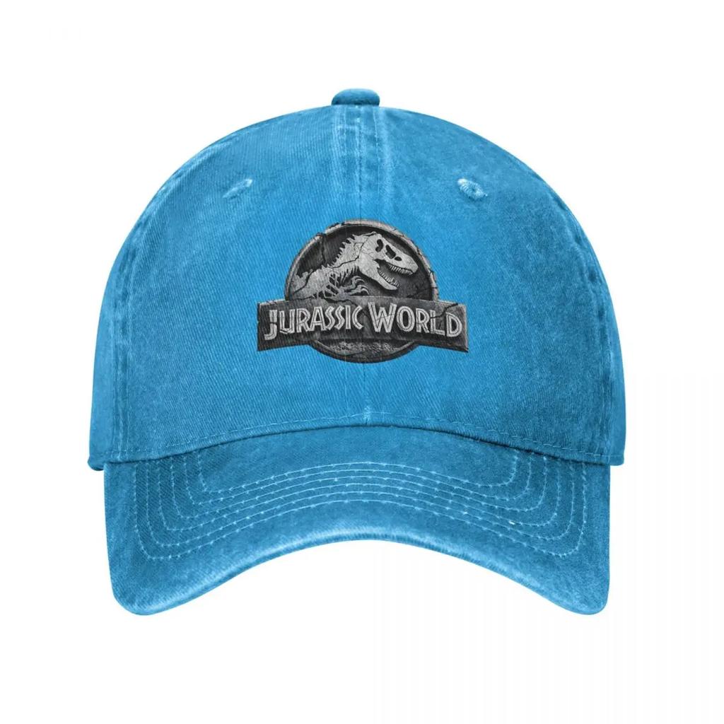 Dinosaur Jurassic Park Baseball Cap Fashion Distressed Washed Cap for Men Women Outdoor Summer Soft Hats Cap