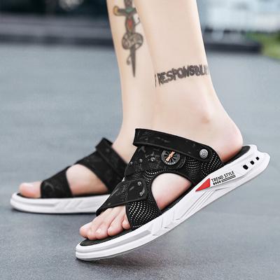 2024 Herbst neue Strandschuhe Herrenmode Koreanische Version Schuhe Persönlichkeit draußen zwei tragen coole Hausschuhe Herrensandalen