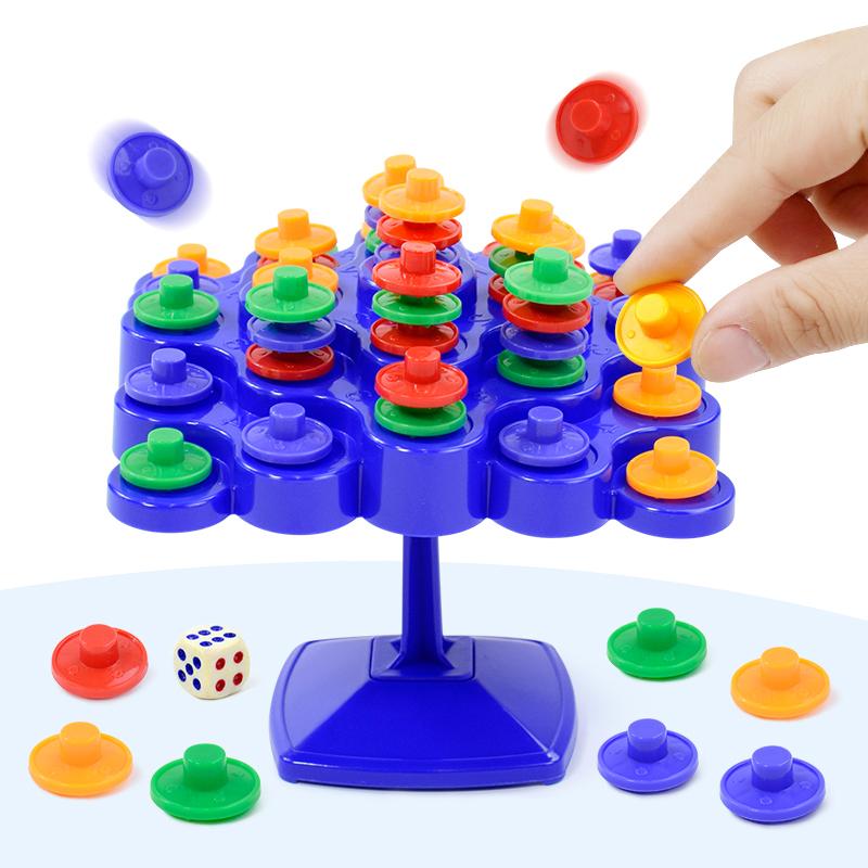 Balance Tree Toys Educational Parentchild Interaction Tabletop Game Toy Stacking Building Blocks Montessori Balancing Board