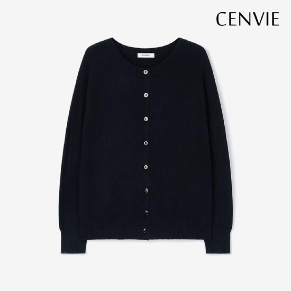 Senbi 2 Set Holgarment Round Neck Knit Cardigan Signature