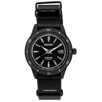 Presage Style60s schwarzes Zifferblatt Automatik SRPH95 SRPH95J1 SRPH95J Herrenuhr
