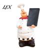 Cartoon-Koch-Dekorationsfigurine, Harz-Arbeitsplatten-Tischdekoration, Lustige Statue mit Küchen-Deko-Ornament Gewürzflasche/Flaschenöffner/Nachricht
