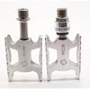 2 size ultralight 158g bicycle pedal for Brompton bike black/silver color aluminum + titanium axis 1pair