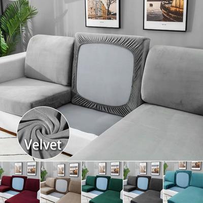 High Quality Velvet Stretch Sofa Cushion Cover For Living Room Couch Slipcover Furniture Protector Case Elastic Sofa Seat Covers