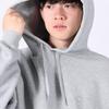 Champion Long Sleeve Cotton USA LooseFit Hooded Sweatshirt with Action Oxford Men's One-Point Logo, Style, Gray, C3-Y135
