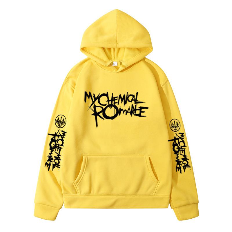 My Chemical Romance Mcr Band Printed Casual Sweatshirt Men's And Women's Same High Quality Fashion Loose Oversized Hoodie
