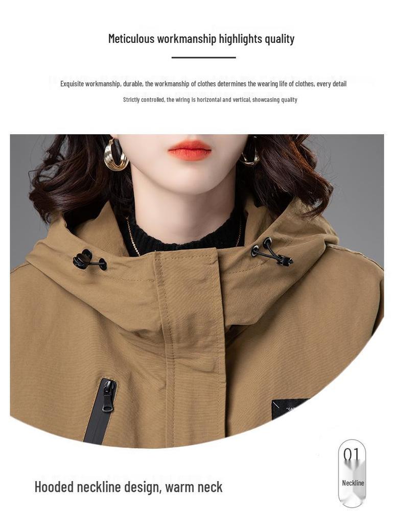 Damen Lässige Kapuzen Baumwolljacke: 2024 Wintermode, Lockere Passform, Warm, Altersreduzierender Parka.