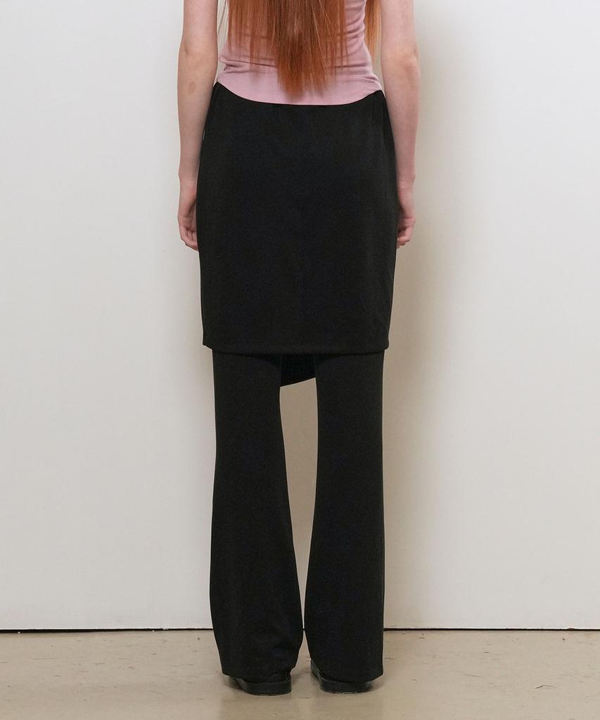 GENERALIDEA Button Slit Skirt Set Pants [Black] / Gf2Lpt511