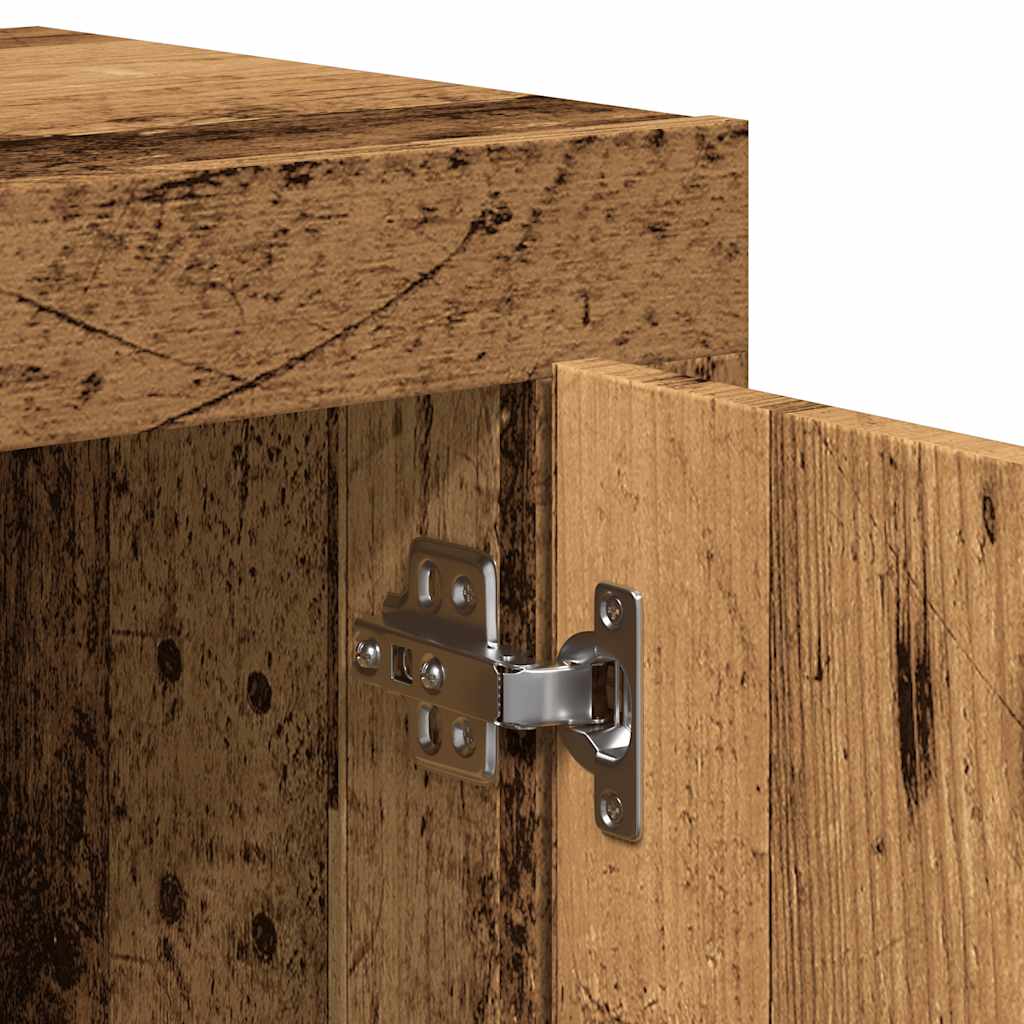 Sideboard in Rustic Wood Look 92 x 35 x 75 cm Wood Based Material