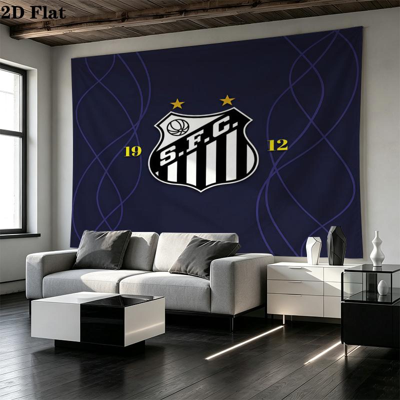Santos FC Printed Tapestry – Wall Hanging for Bedrooms, Dorms, and Home Decor
