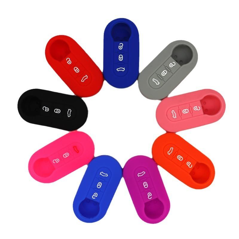 Suitable for Fiat 500 Boyue Bravo Iveco Wolfson Car Key Bag Remote Control Silicone Protective Cover In Stock
