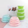 Collapsible Silicone Lunch Box: Portable, Foldable Bento Box for Fresh-Keeping