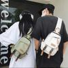 Nylon Casual Chest Bag, Large Capacity, Unisex, Crossbody Sling Backpack, with Multi-Pocket, Zipper Closure, for Daily Commute
