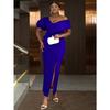 Plus Size Women S V Neck Sleeveless Slit Bodycon Long Evening Dress
