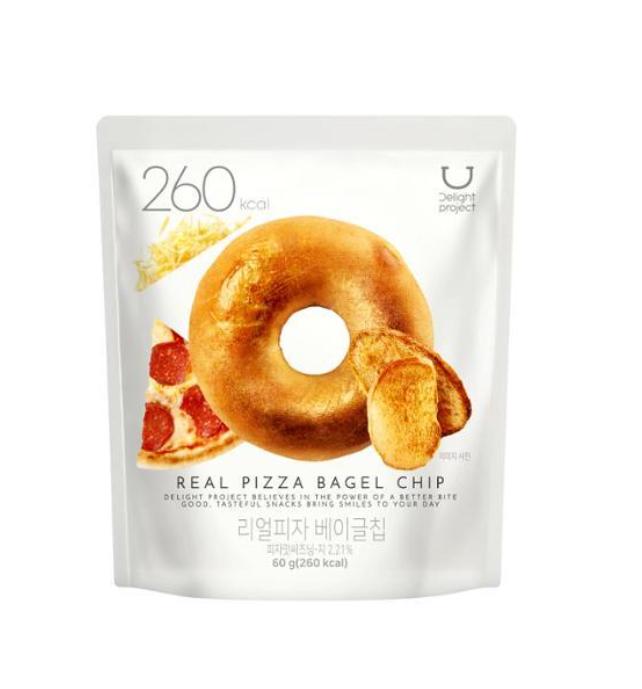 Delight Project Bagel Chips 7 Flavors – Garlic Butter, Honey Butter, Choco Cinnamon, Real Pizza, Apple Coco Soboro, Corn Soup, Cream Soup