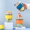 Glass Water Cup Portable Tea Cup Milk Coffee Gift Cup Drinks Cup With Lid And Straw Double Drinking Water Cup
