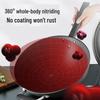 ASD 34cm Uncoated Stainless Refined Iron Wok