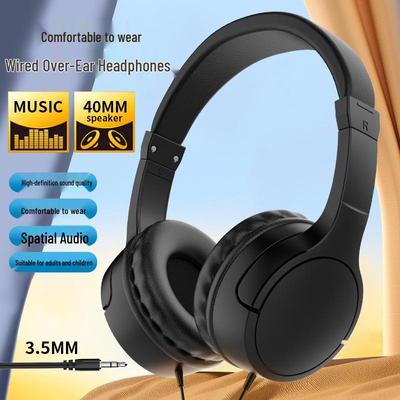 Children's Wired Head-mounted Music Headphones with Customizable Logo