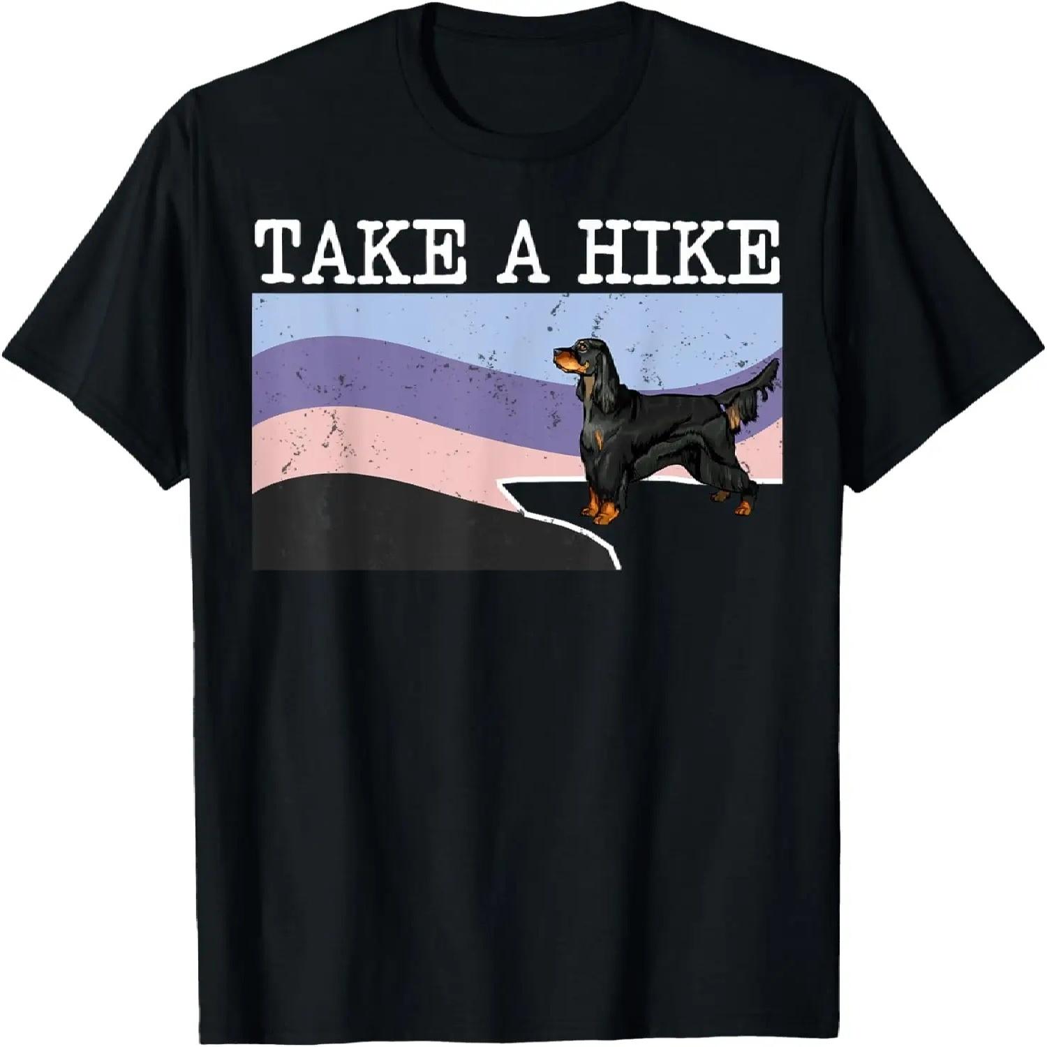 Take A Hike Gordon Setter Funny Graphic Hiking T-Shirt S чёрный