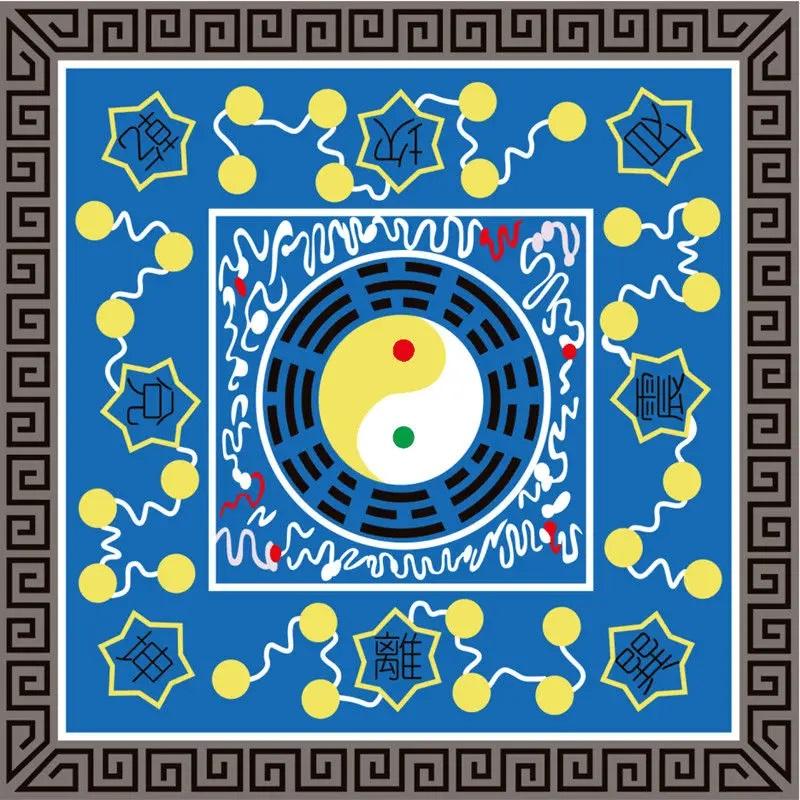 Taoistisches Tai Chi Bagua Teppich Meditationskissen Zen Matte Gang Decke Anti-Rutsch Chinesisches Wohnzimmer Übung 60X60cm