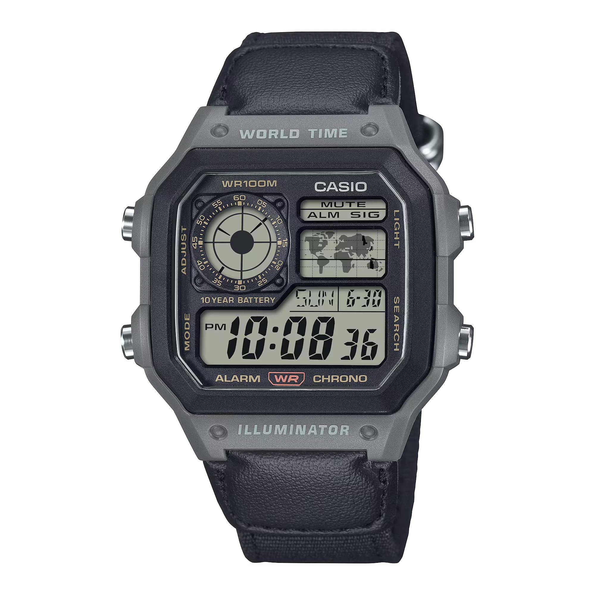 

Кварцевые аналоговые часы Casio с ремешком AE-1200WHUB-8AVEF