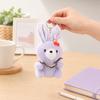 Cute Cherry Bunny Plush Keychain, Small Rabbit Stuffed Animal Pendant for Bag Backpack Purse, Kawaii Cartoon Key Ring Charm, Gift for Girls Women
