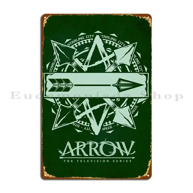 Arrow Sign Metal Signs Printed Cinema Home Wall Cave Pub Tin Sign Poster 20x30cm(7.8x11.8inch)