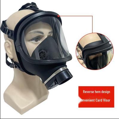 MF14 Gasmaske: Selbstansaugend, Große Sicht, Schutz vor starkem Rauch & giftigen Gasen für Brandbekämpfung & Chemikaliensicherheit