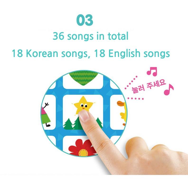 PINKFONG Genuine Kid's Children's Song Pad English 18 Songs Korean 18 Songs