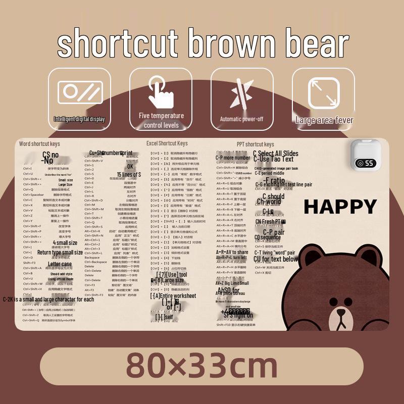 Ofis, Masaüstü ve Ödev Kullanımı İçin Kışlık Isıtmalı Fare Altlığı - Erkekler, Kadınlar ve Çocuklar İçin Mükemmel