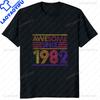 Limited Edition 1982 Vintage Printed Tshirt 80s Casual Fashion Streetwear Birthday Gift Tshirt Hip Hop Harajuku Y2K Unisex T Shirt
