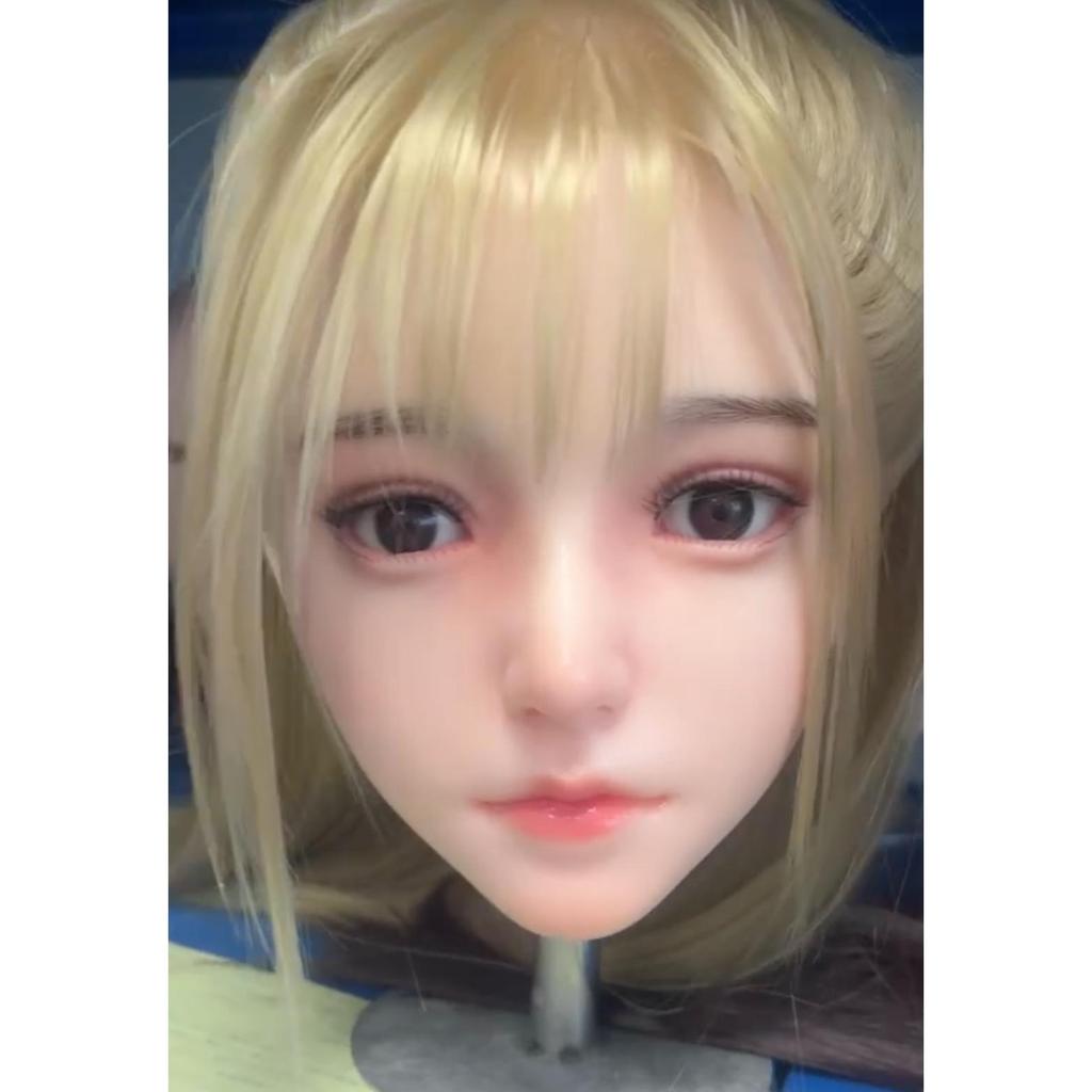 100% Silicone Head Standard Wig Suitable for 130-180CM Sex Doll Body 2 Connection Methods Sex Toys Mannequins Silicone Heads  GJ013