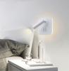 Bedroom Beside Wall Lamp LED Wall Light With Switch Reading Light Adjustable Lighting Angle Iron+Aluminum+ Acrylic AC90-260V
