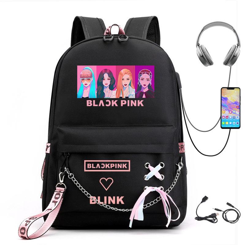 Large Capacity Schoolbag with Shoulder Strap; Student Three-piece Pencil Case Set