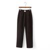Plus Size Women's Winter Fleece-Lined High Waist Straight Leg Pants
