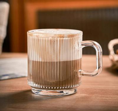 Luxito Strips Coffee Tea Mug with Handle 360ml