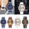 Women Leather Classic Quartz Watch Fashionable Wristwatch Accessory Gifts Girls