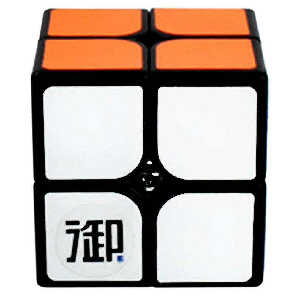 YuMo Hungerian Two Cube for Two 2x2x2 Hungarian Cibe Surface Multicolor Six Sided Hungerien Cubbe Black White Smoothly Teens Toy