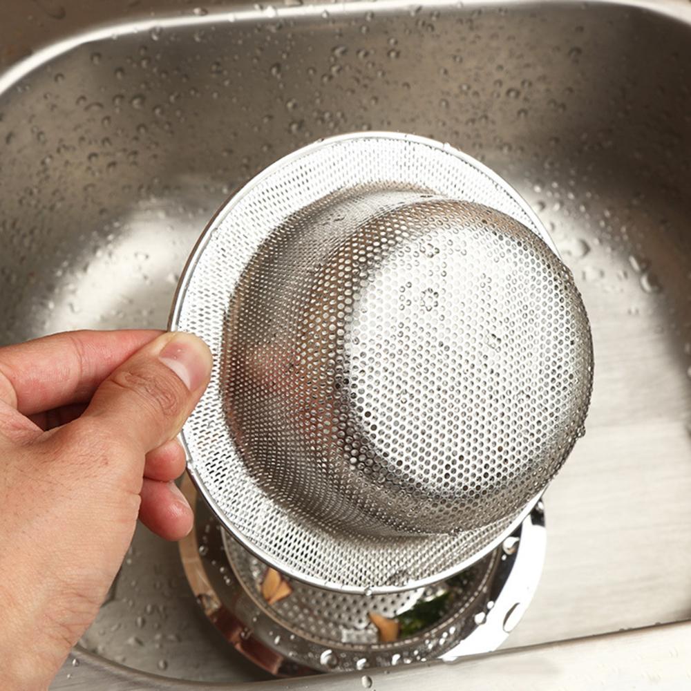 Bathroom Fine Mesh with Handle Filter Basket Catcher Colander Waste Stopper Sink Drain Strainer