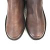France OSLO Heavy Leather Side Gore Boots 40 25.0 Brown Minimal Heel Wear(USED)