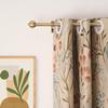 3/4" Standard Decorative Adjustable Curtain Rod,Heavy Duty Curtain Rods Set for Windows,30 To 52 Inch, Antique Brass