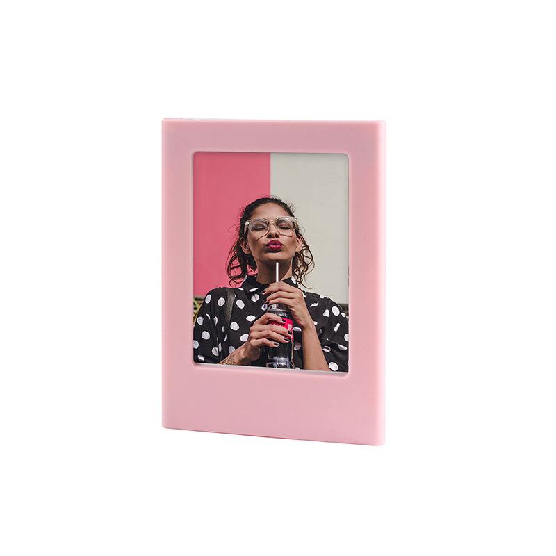 1Pack 3 Inches Blank Photo Frame Acrylic Refrigerator Magnetic Frame Mini Magnetic Refrigerator Photo Picture Frames Display Frame