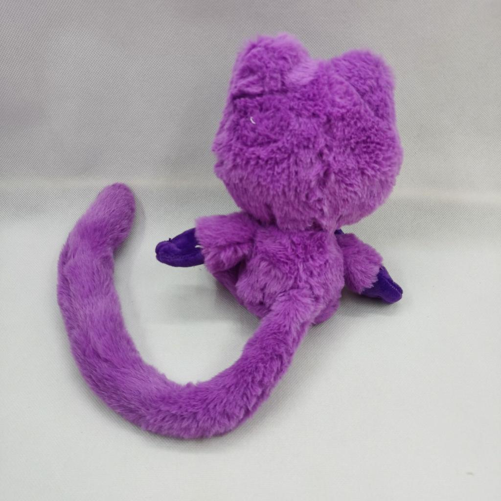 Boneca Série Animal Sorriso Assustador Gatinho Roxo Brinquedo De Pelúcia