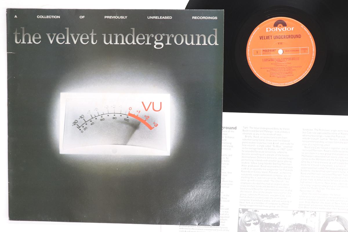 LP Пластинка VELVET UNDERGROUND  Vu POLD5167 POLYDOR 1985 UK Рок Б/У