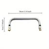 1pc DIY Aluminum Handbag Frame - Square Wallet Holder with Internal Tubular Support, Secure Kiss Closure for Purse Making, Craft Purse Hardware