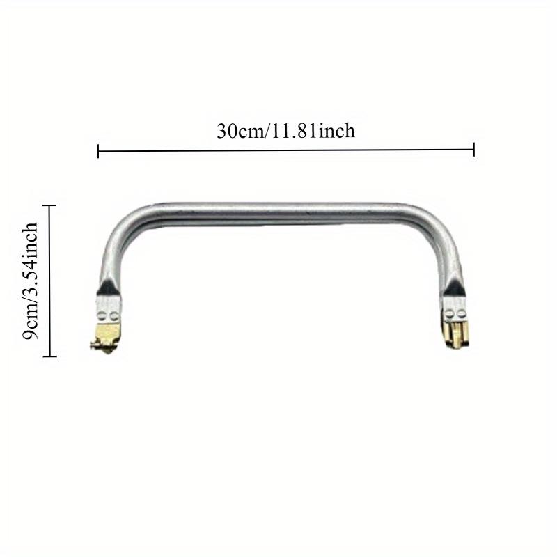 1pc DIY Aluminum Handbag Frame - Square Wallet Holder with Internal Tubular Support, Secure Kiss Closure for Purse Making, Craft Purse Hardware