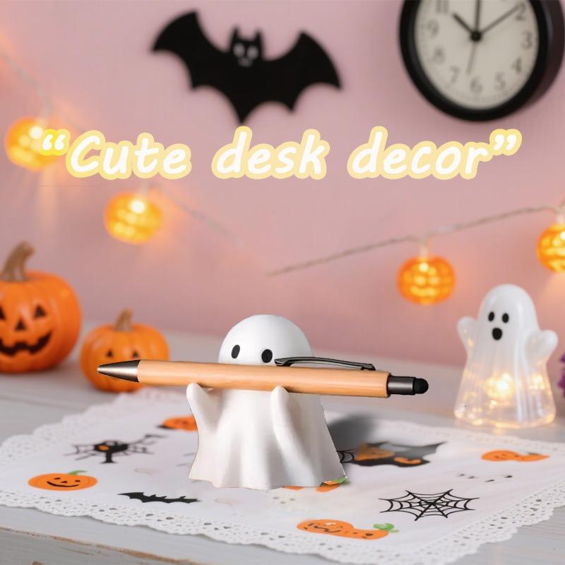 Xiaomi Cute Halloween Ghost Pen Holder Little Ghost Statue Design Pencil Support for Home Office Desktop Decoration