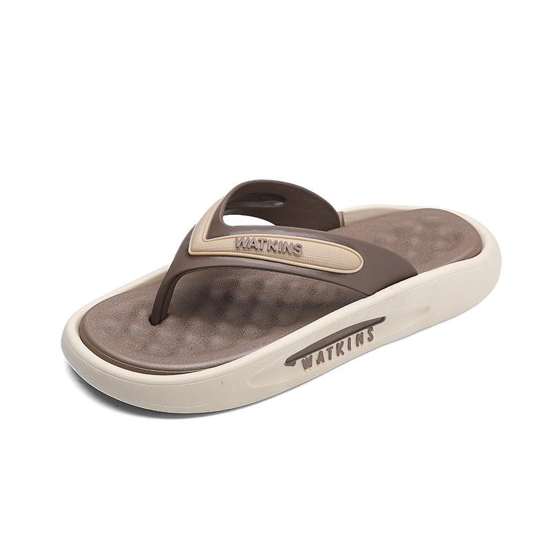 Herrtofflor Sommar Utomhus Tjocksulade Strand Herrskor Mjuksulade Tofflor Par Sandaler