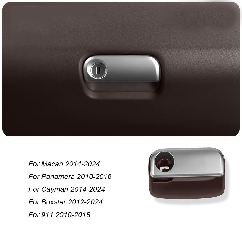 

For Porsche Macan Panamera 911 718 Cayman Boxster LHD Car Front Passenger Side Dashboard Lock Glove Box Storage Box Handle коричневий