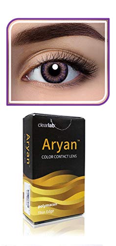 Aryan Quaterly (3 Months) Color Contact Lens (-2.50 Wild Violet)